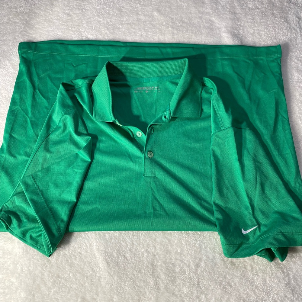 Nike Golf Green Polo Shirt Size XL